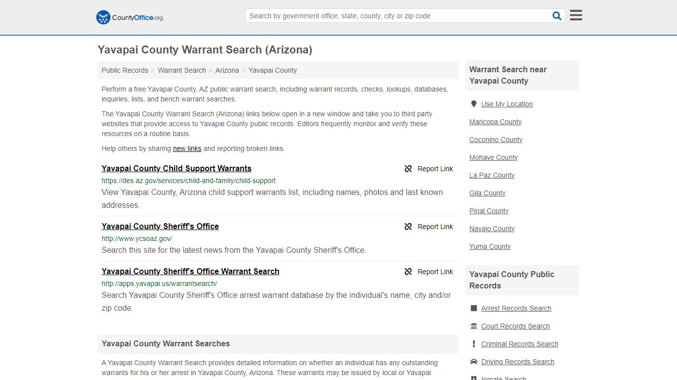 Warrant Search - Yavapai County, AZ (Warrant Checks & Lookups)